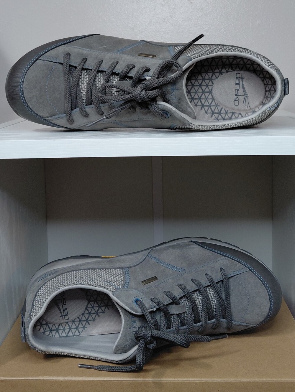 Men's Grey Lace-Up Casual Sneakers with Supportive Sole - Picture 3 of 9